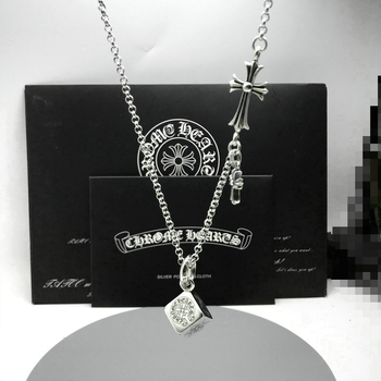 Chrome Hearts križni privjesak s bakrenom lancem, dužine 61–70 cm, unisex, punk stil