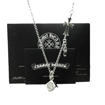 Chrome Hearts križni privjesak s bakrenom lancem, dužine 61–70 cm, unisex, punk stil