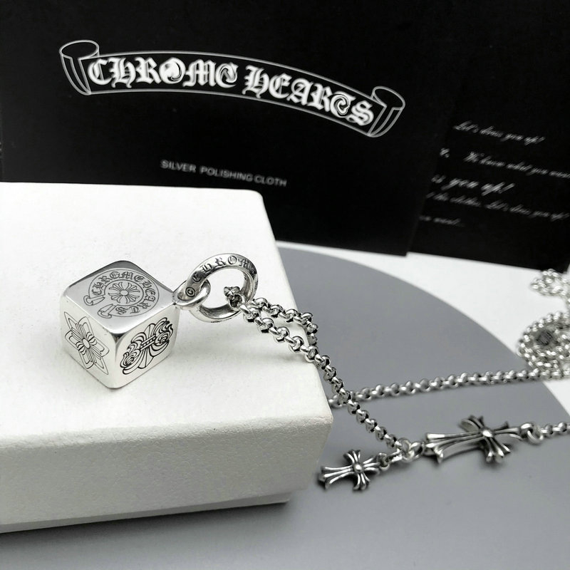 Chrome Hearts križni privjesak s bakrenom lancem, dužine 61–70 cm, unisex, punk stil