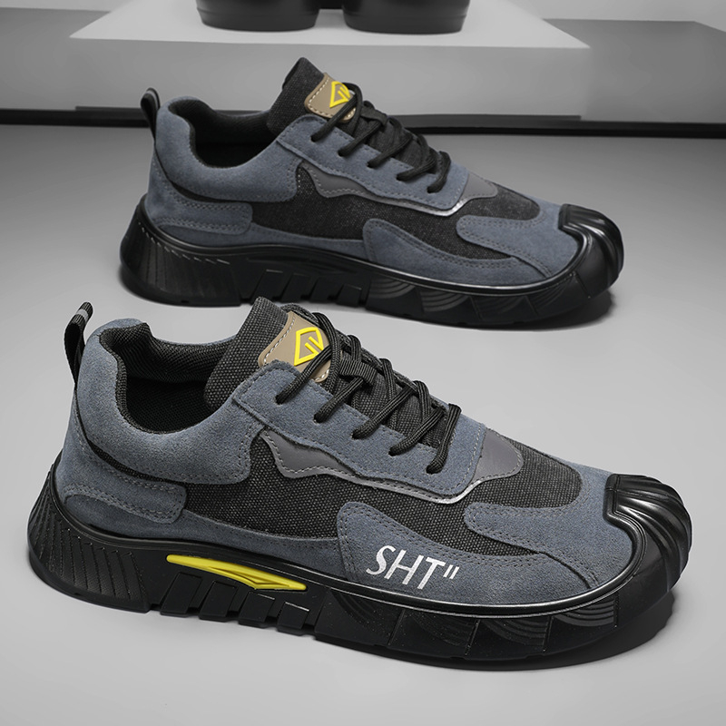 Új stílusú férfi munkavédelmi cipő, nyár 2025, tartós, könnyű, sokoldalú szabadtéri utcai cipő