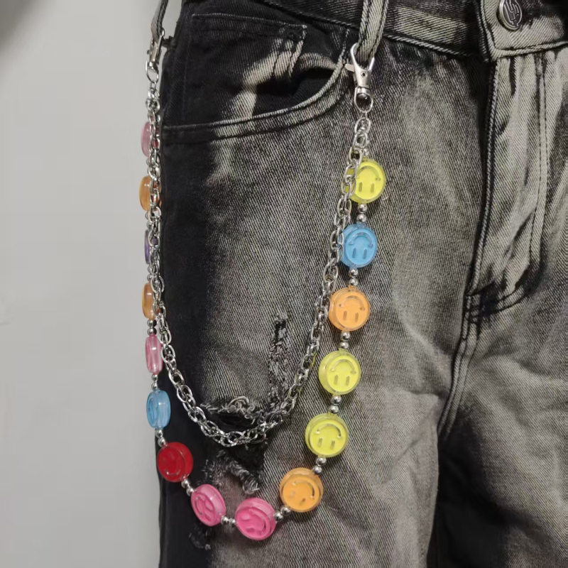 Unisex lanac za struk za traperice sa smiješnim likom, šaren dizajn