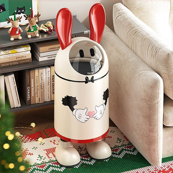 Plastična četvrtast kanta za otpad s poklopcem na ljuljanje, 10 L, kućna upotreba