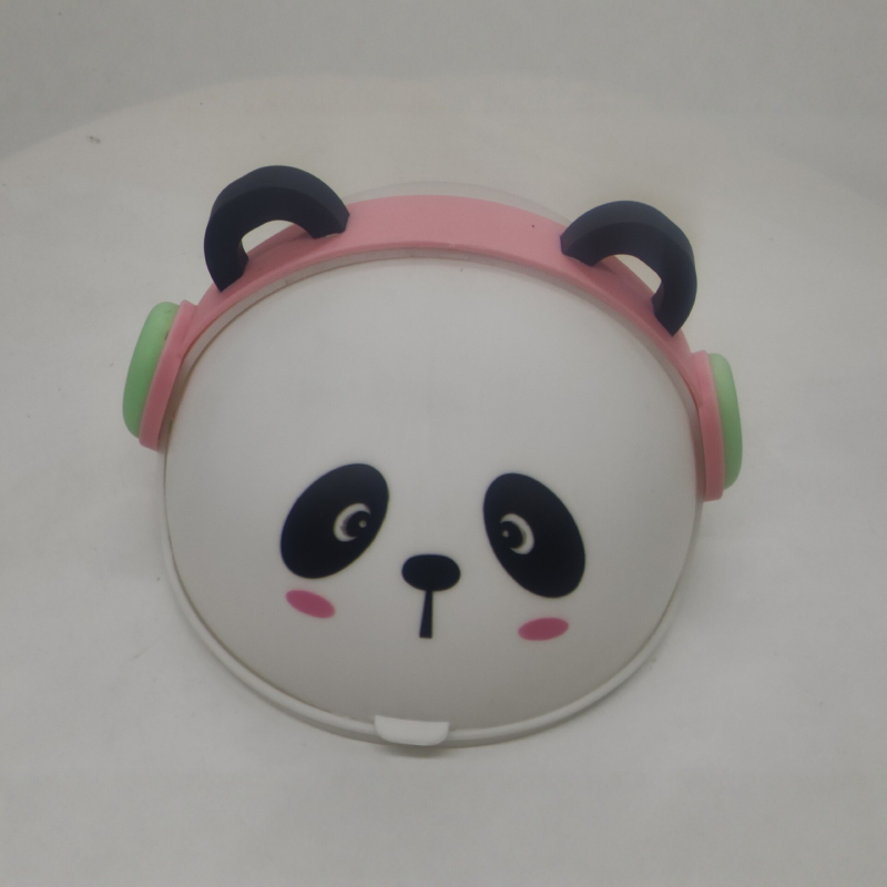Slatka košara za odlaganje otpada s dizajnom panda i mačjih ušiju, kapak na pritisak, za kućnu upotrebu, kreativni spremnik za pohranu, crtani stil