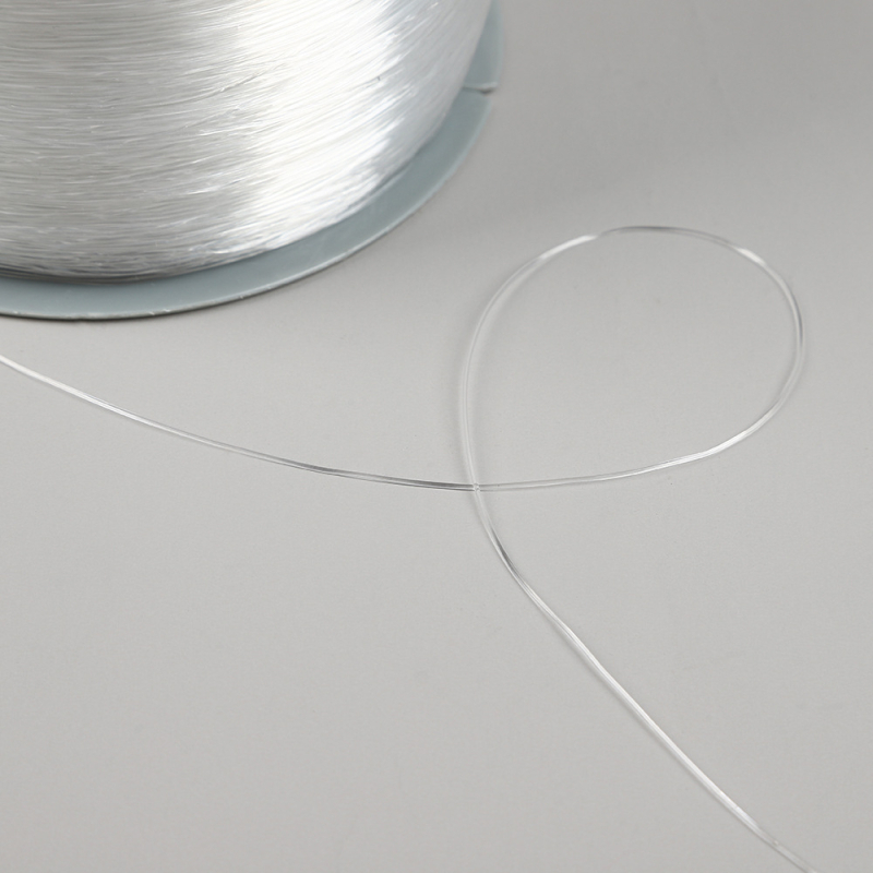 Prozirna kristalna TPU elastična nit za DIY narukvice, 0,8 mm