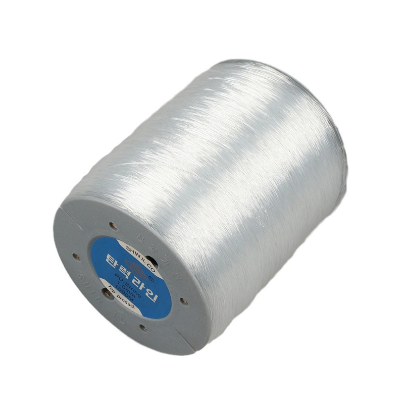 Prozirna kristalna TPU elastična nit za DIY narukvice, 0,8 mm