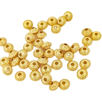 50 kom. 5 mm UFO spacer perle, boja starog zlata, za ručno izrađene narukvice i DIY nakit