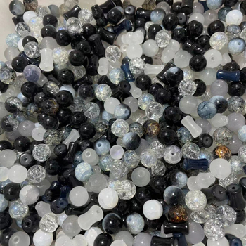 Mješavina boja staklenih perli različitih boja, labave perle za DIY narukvice, okrugle staklene perle za dodatke za kosu