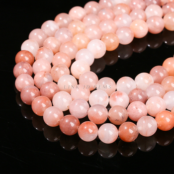 Jingde Jewelry Prirodne jade kuglice Peach Blossom Jade — okrugle perle za ručnu izradu nakita DIY