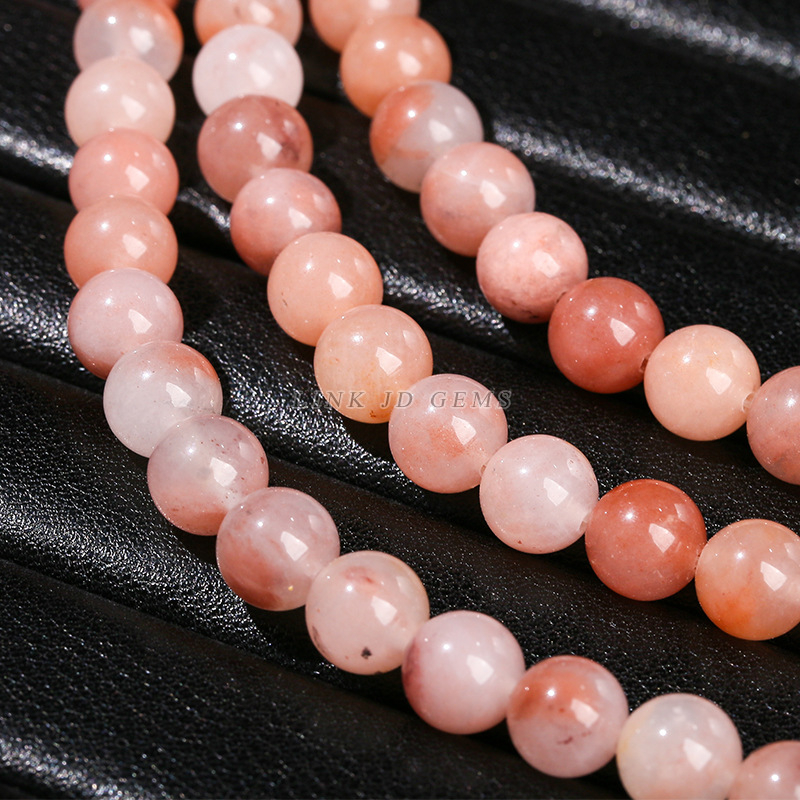 Jingde Jewelry Prirodne jade kuglice Peach Blossom Jade — okrugle perle za ručnu izradu nakita DIY