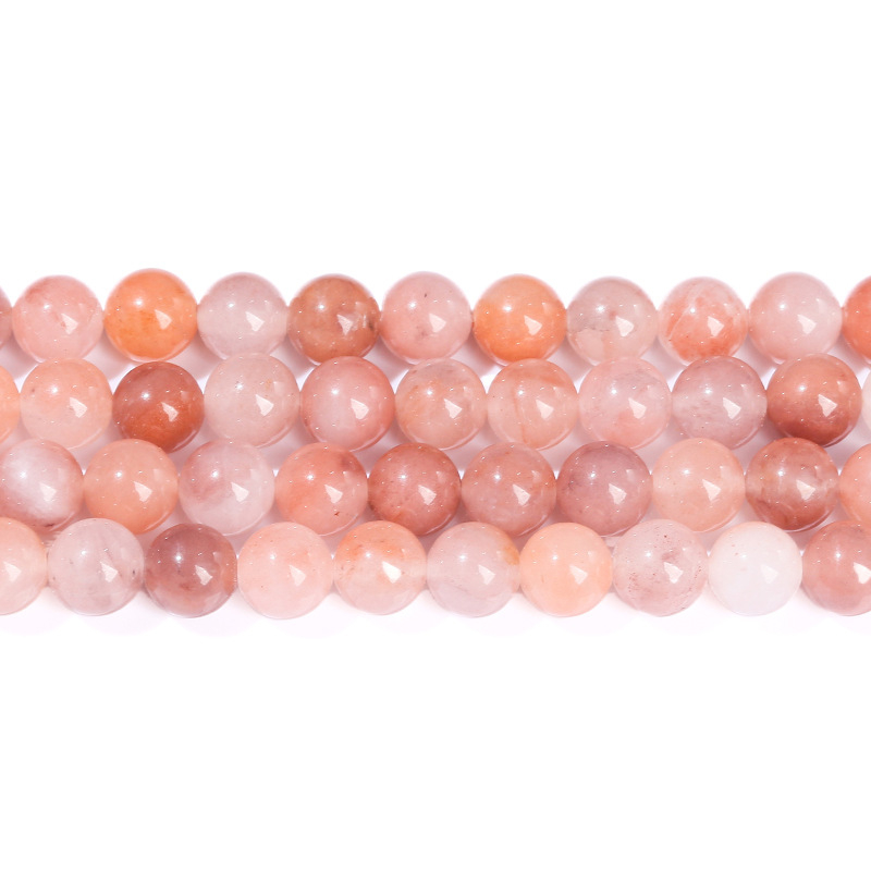 Jingde Jewelry Prirodne jade kuglice Peach Blossom Jade — okrugle perle za ručnu izradu nakita DIY