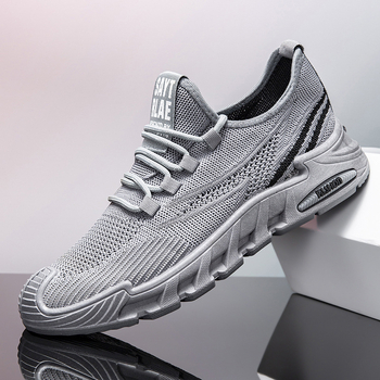 Férfiaknak Fly-Knit légáteresztő hálós sportcipő, könnyű, alacsony fazonú nyári cipő