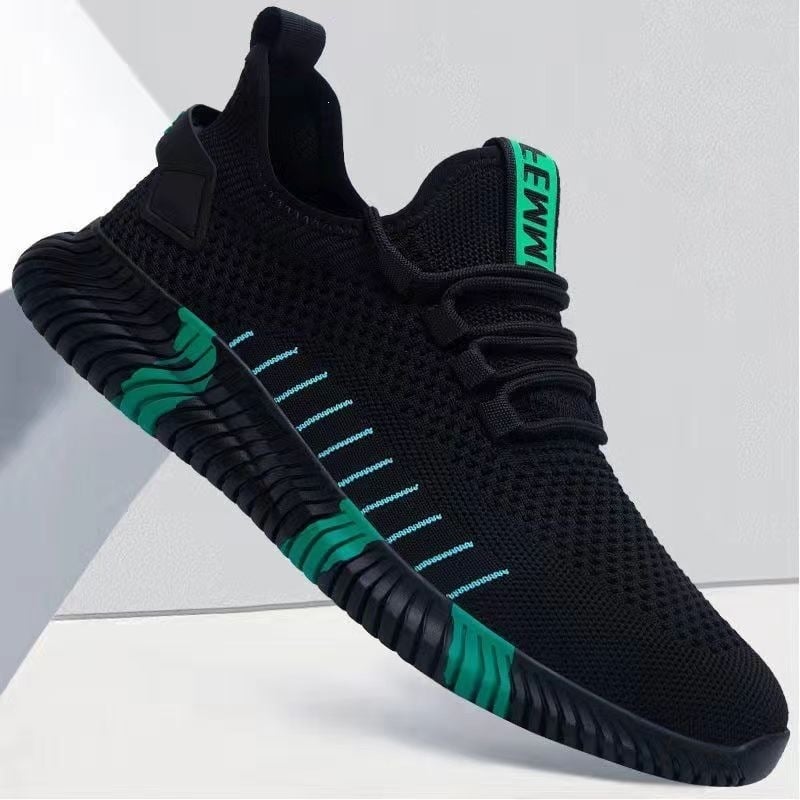 Мъжки спортни обувки Flyknit с мрежеста горна част, проветриви леки обувки за бягане, пролет-лято 2026
