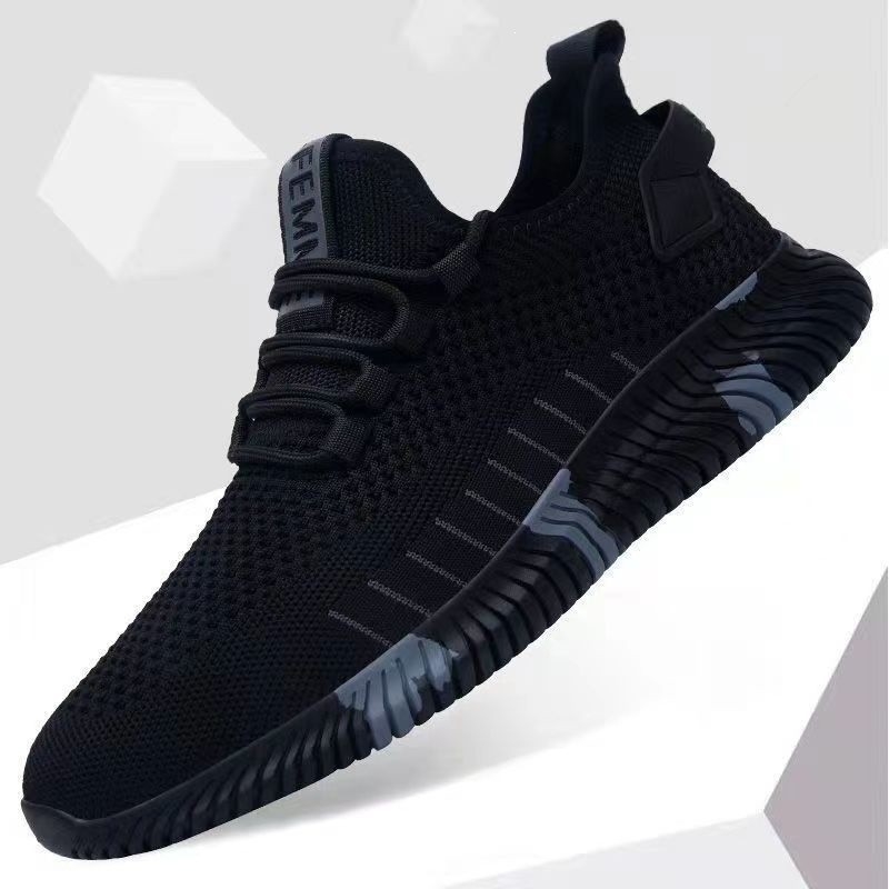Мъжки спортни обувки Flyknit с мрежеста горна част, проветриви леки обувки за бягане, пролет-лято 2026
