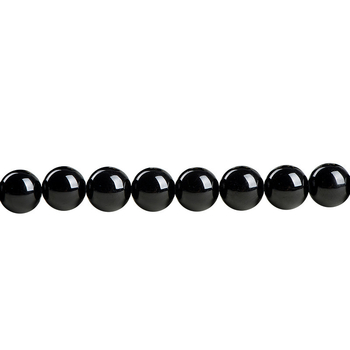 Jiuya Crystal Prirodne 7A Crne turmalinske perle za DIY nakit, labave perle, poluproizvodi