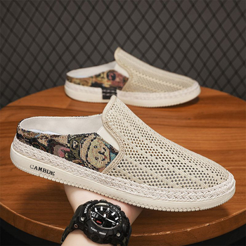 Nyári férfi mesh lélegző slip-on – könnyű, kényelmes cipő sétákhoz