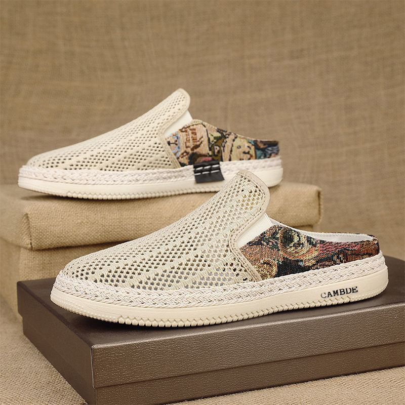 Nyári férfi mesh lélegző slip-on – könnyű, kényelmes cipő sétákhoz