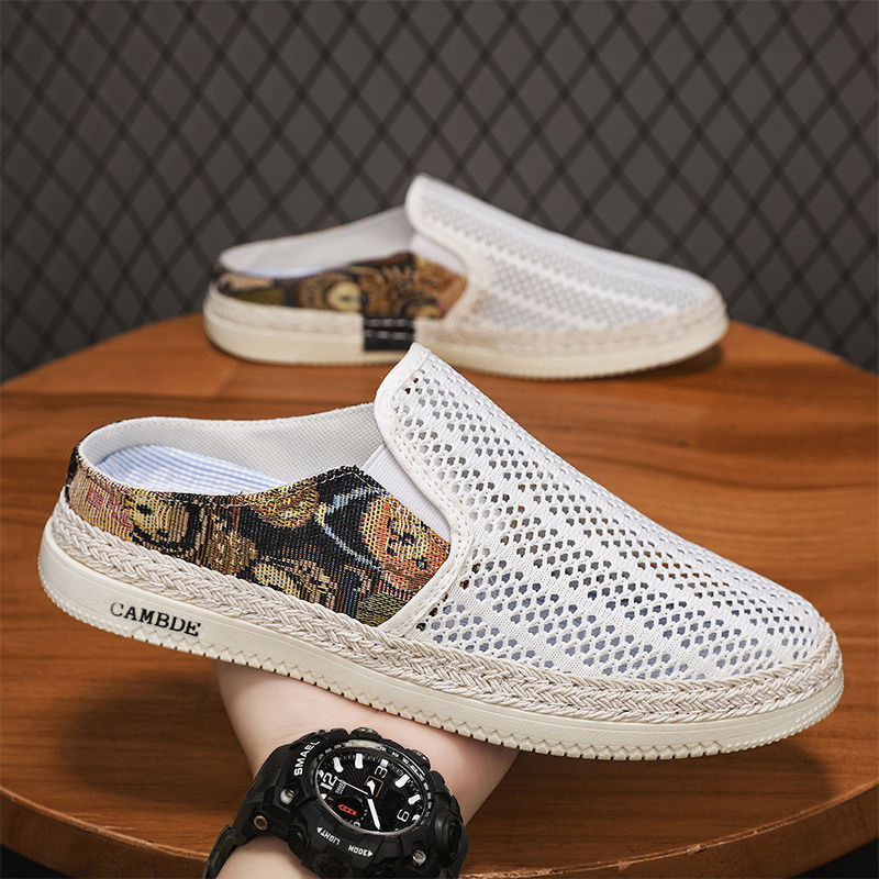 Nyári férfi mesh lélegző slip-on – könnyű, kényelmes cipő sétákhoz