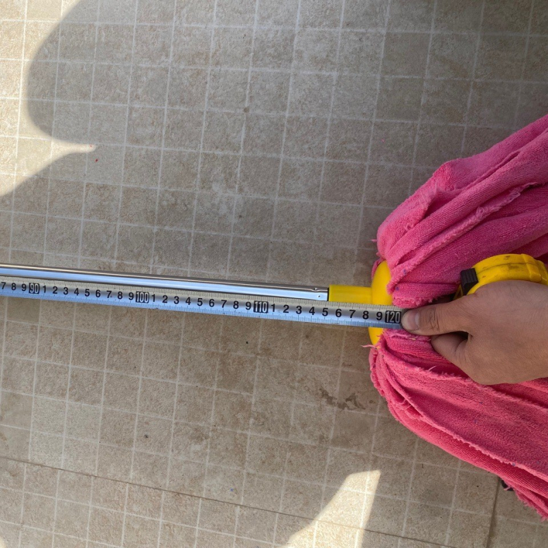 Mop s ručkom od nehrđajućeg čelika i okruglom glavom, mikrofiber za mokro i suho čišćenje