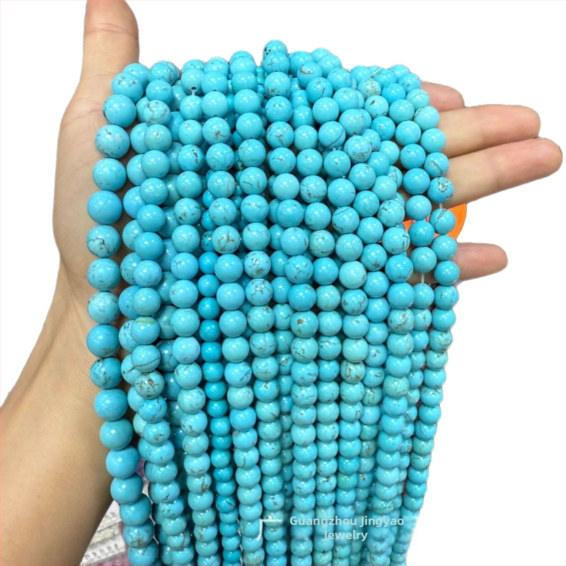 Slobodne turkizne perle, prirodno optimizirane, plave i zelene nijanse, za DIY nakit, okrugle polufabrikati perle