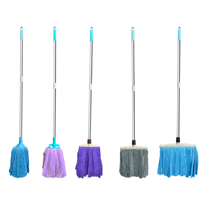 Premium mop s širokom glavom za suho i mokro čišćenje u kućanstvu, ručno izrađeni drveni podni mop – tradicionalni dizajn