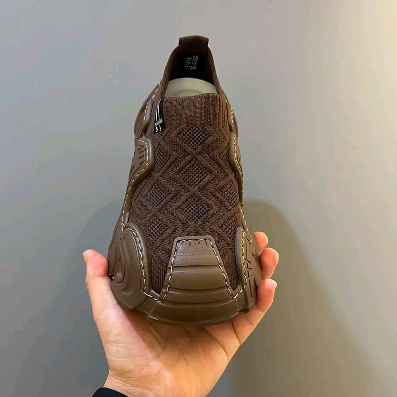 Pantofi sport pentru bărbați, cu partea superioară din plasă respirantă, slip-on, ușori și versatili, talpă groasă