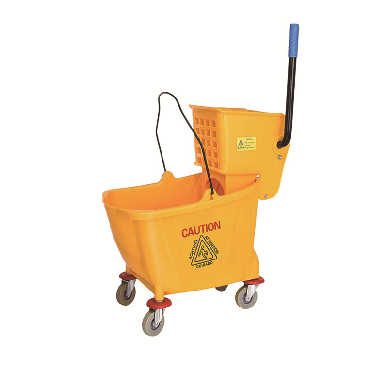 Kofa za mop, tvornički prilagođena, s bočnim pritiskom za iscijeđivanje vode, kapaciteti 20 L/32 L/36 L, za komercijalnu upotrebu
