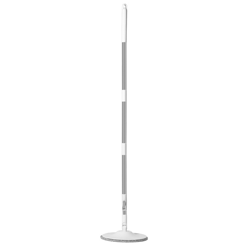 Spin mop za odvajanje masnih mrlja, rotirajuća drška od nehrđajućeg čelika, plosnat dizajn, čišćenje bez dodirivanja, visoka apsorpcija vode