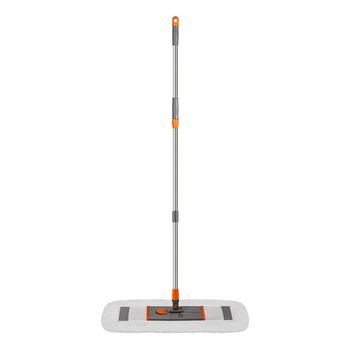 65 cm veliki plosnati mop za pločice i drvene podove, pamuk vlakno, okretna glava, mokro i suho čišćenje
