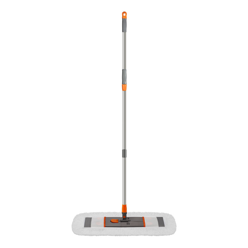 65 cm veliki plosnati mop za pločice i drvene podove, pamuk vlakno, okretna glava, mokro i suho čišćenje