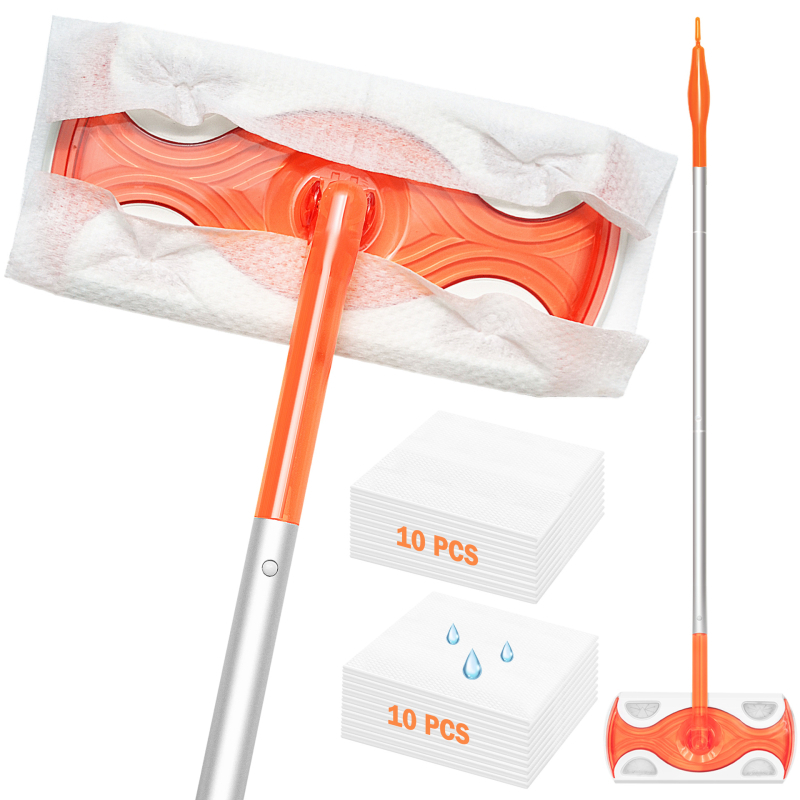 Jednorázový elektrostatický mop na prach, kompaktný plochý mop