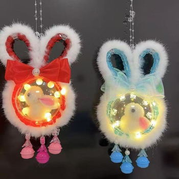 DIY ékszerkiegészítők imitat nyérc szőrrel, fehér plüss szegély 1 cm, kézzel készített gyöngyök, varázspálca kiegészítő, nyuszi lámpa dísz