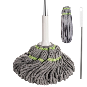 Prilagođeni pamukasti mop za ručno pranje, mop sa samocijeđenjem, suhi mop za pod, vlaknasta visoka upijnost