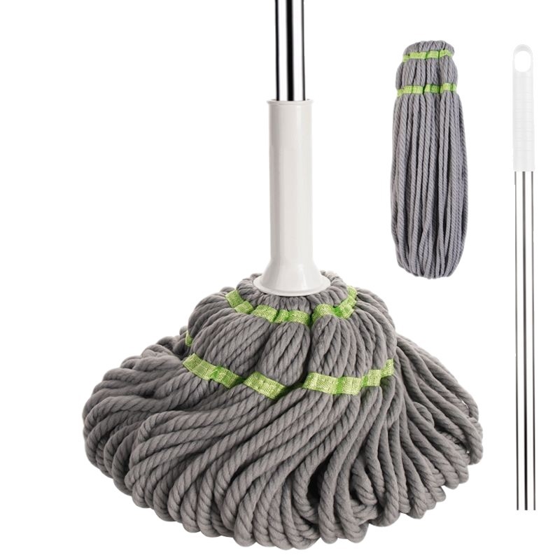 Prilagođeni pamukasti mop za ručno pranje, mop sa samocijeđenjem, suhi mop za pod, vlaknasta visoka upijnost