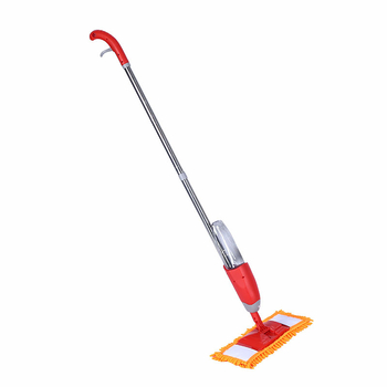 Mop s raspršivačem vode, bez pranja ruku, plosnati mikrofiber mop s teleskopskom ručkom duljine 130 cm za kućno čišćenje