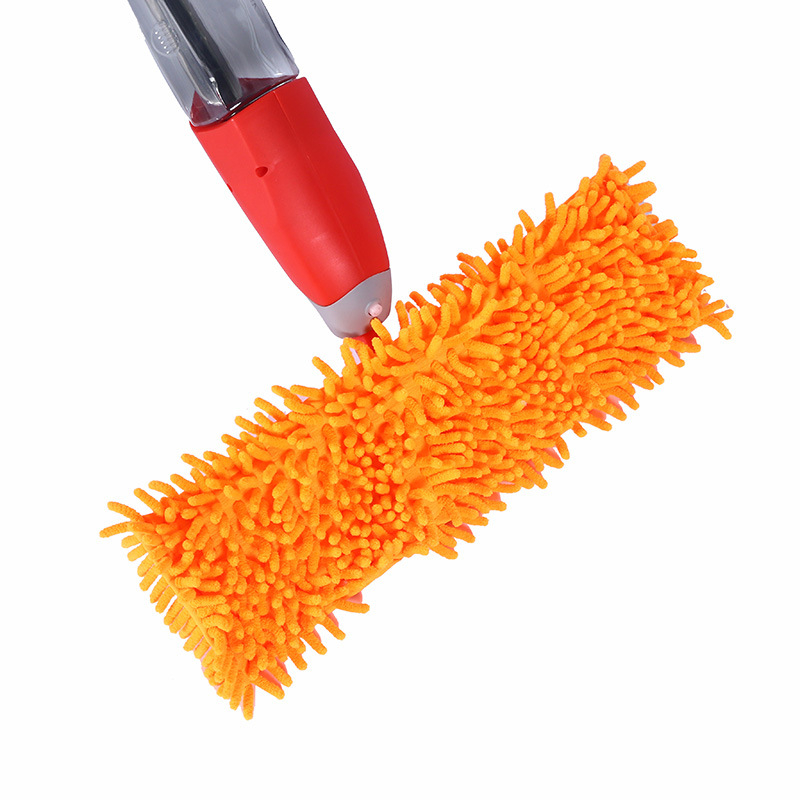 Mop s raspršivačem vode, bez pranja ruku, plosnati mikrofiber mop s teleskopskom ručkom duljine 130 cm za kućno čišćenje