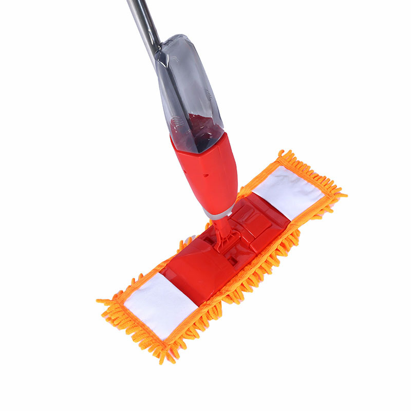 Mop s raspršivačem vode, bez pranja ruku, plosnati mikrofiber mop s teleskopskom ručkom duljine 130 cm za kućno čišćenje