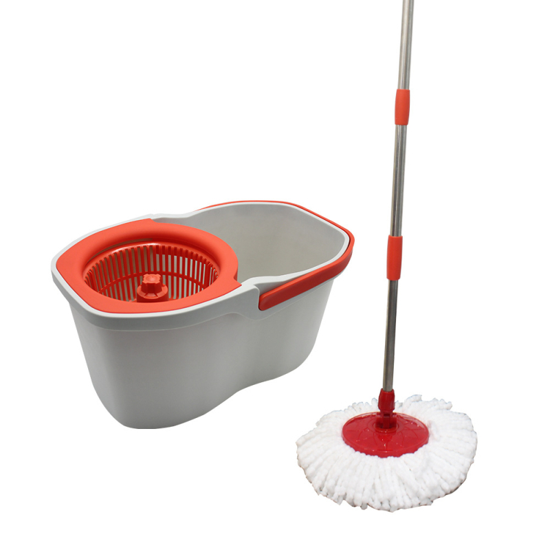 Sve-u-jednom prijenosni okretni mop set s produženom drškom od 130 cm i lakom kantom od 620 g