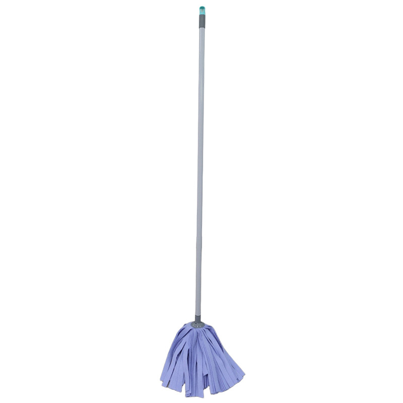 Prilagođena glava mop-a od iglom probijane netkane tkanine, metalna šipka s američkim navojem, okrugla glava, otisak logotipa, zamjenska glava OEM
