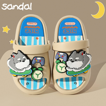 Dječje sandale u Crocs stilu za ljeto, mekana potplata, cartoon DIY dizajn, unisex, za vrtić, za vanjsku upotrebu