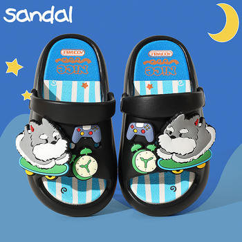 Dječje sandale u Crocs stilu za ljeto, mekana potplata, cartoon DIY dizajn, unisex, za vrtić, za vanjsku upotrebu