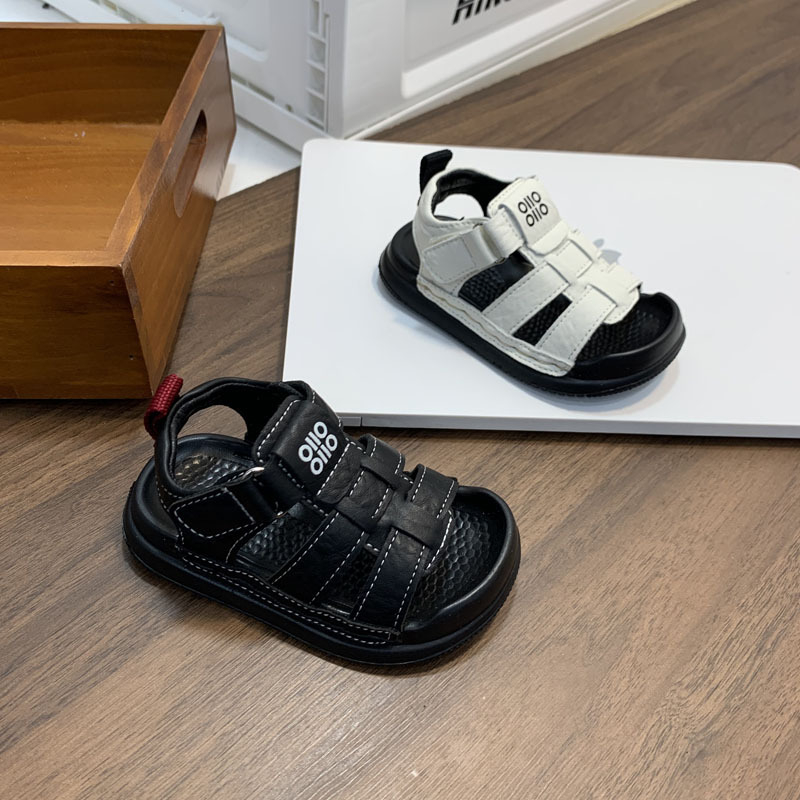 Unisex dječje ljetne sandale s otvorenom prstom – mekana potplata, protuklizne, prozračne, Velcro zatvaranje