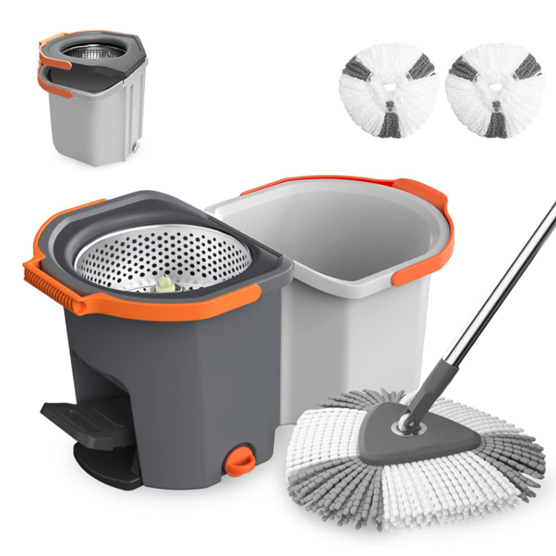 Pedalni set spin mop s odvojnom kadu i sklopivom kadom, pedal za rotaciju, okretni stisnjavač
