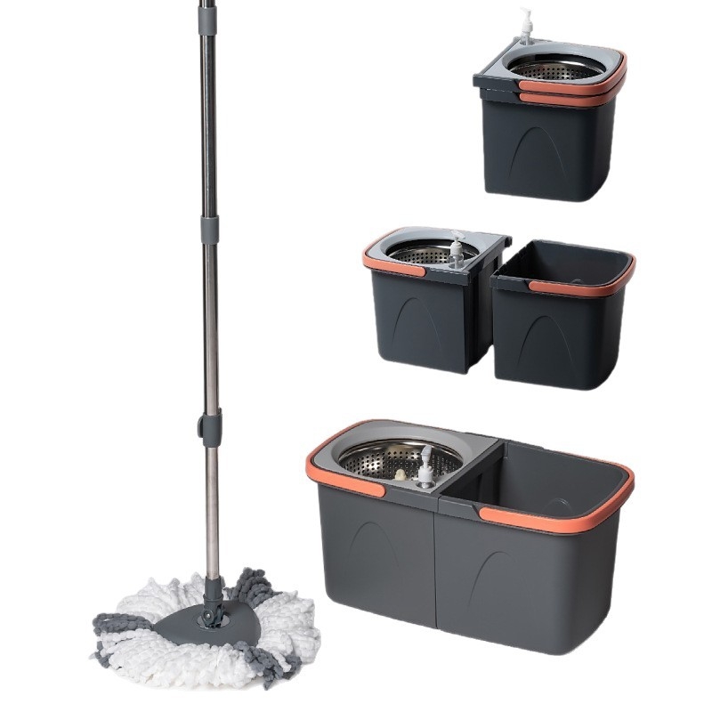 Odvojivi trokutasti spin mop s rotirajućim kantom, sklopivi set mopova