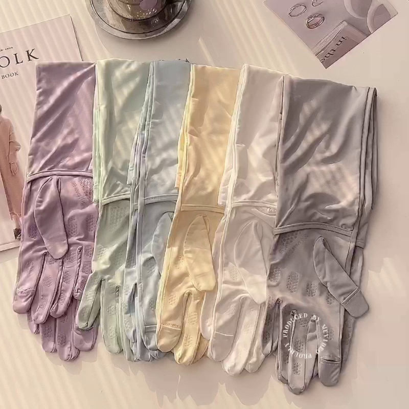 Női Ice Silk karvédő UV-védelemmel, csúszásmentes a vezetéshez és sporthoz