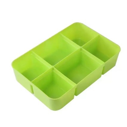 Plastična kutija za pohranu s pretincima i poklopcem za perle, LEGO kockice i sitne dijelove – kapacitet 2 L
