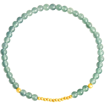Αυθεντικό φυσικό Jadeite Α-κατηγορίας βραχιόλι με μπλε-πάγος χάντρες για γυναίκες, υψηλής ποιότητας κοσμήματα Jade