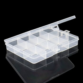 12-komorna plastična kutija za pohranu s poklopcem za nakit, perle i seed perle, PP plastična kutija za organiziranje dodataka