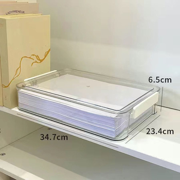 Prozirna kutija za A4 dokumente, plastični uredski organizator