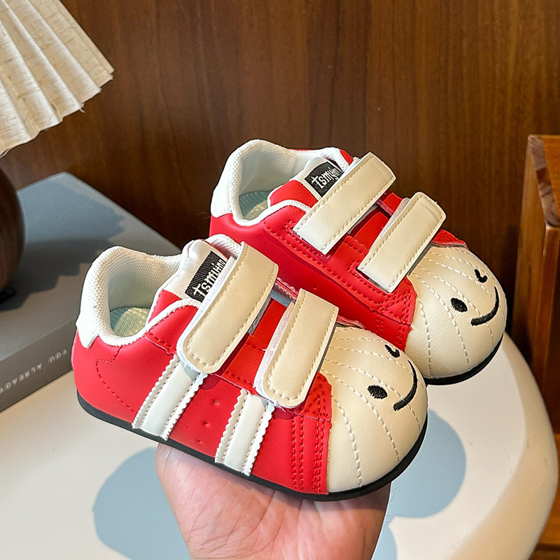 2025 dječje tenisice na Velcro s školjkastim vrhom – unisex casual sportske tenisice u boji blokova