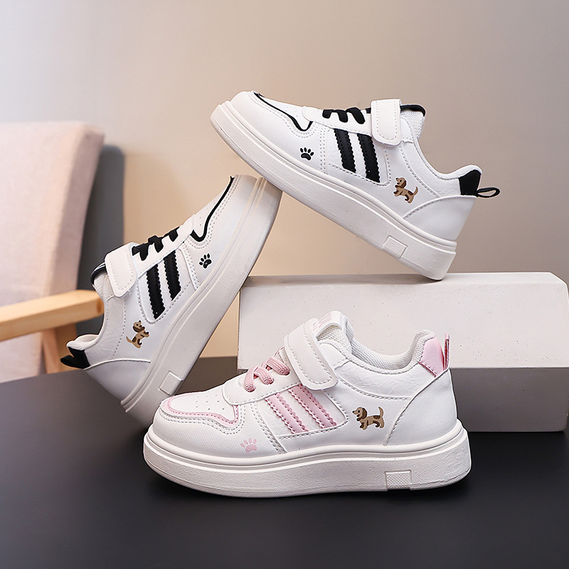 Unisex dječje tenisice, bijele za sve sezone, vodootporne, lagane, protuklizne, s Velcro kopčom
